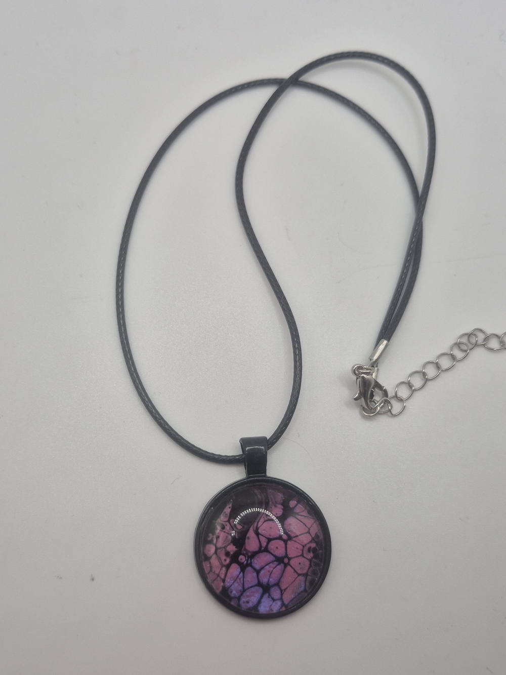 Purple Pink Abstract Pendant